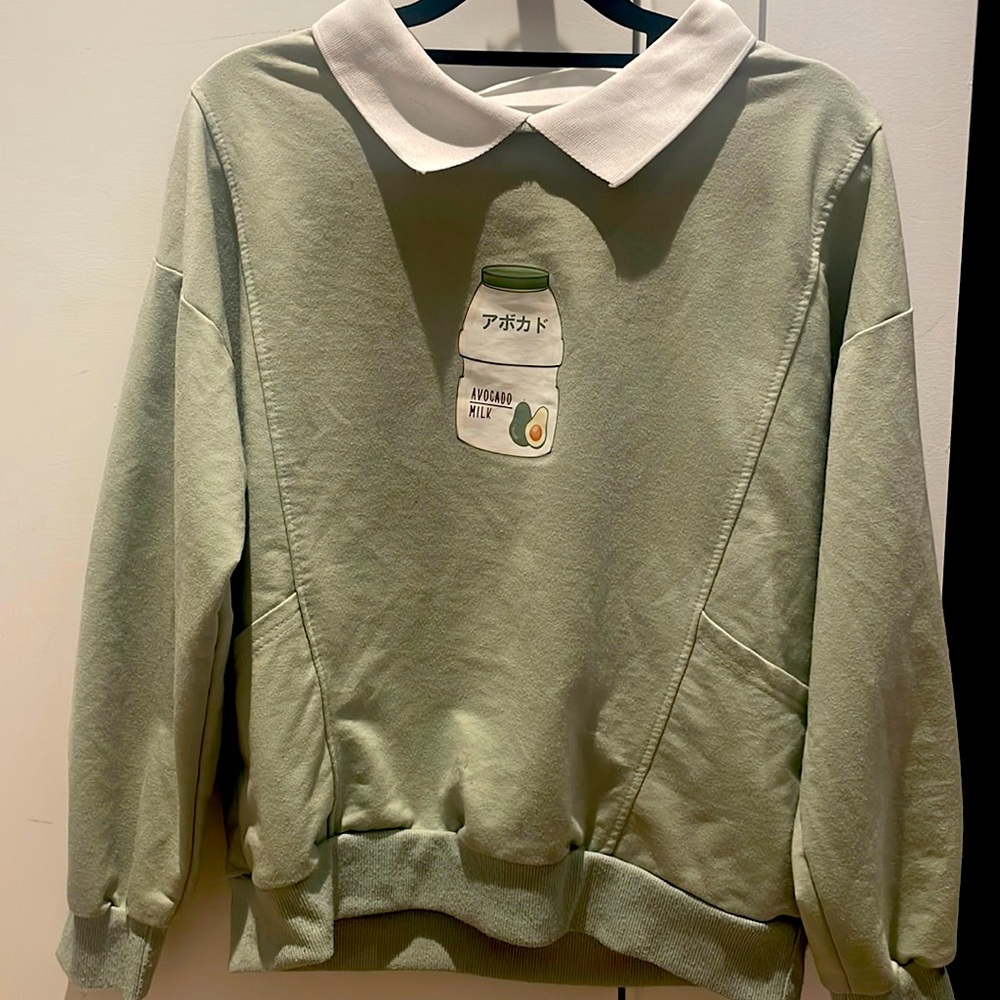 Avocado Milk- Green Sweater